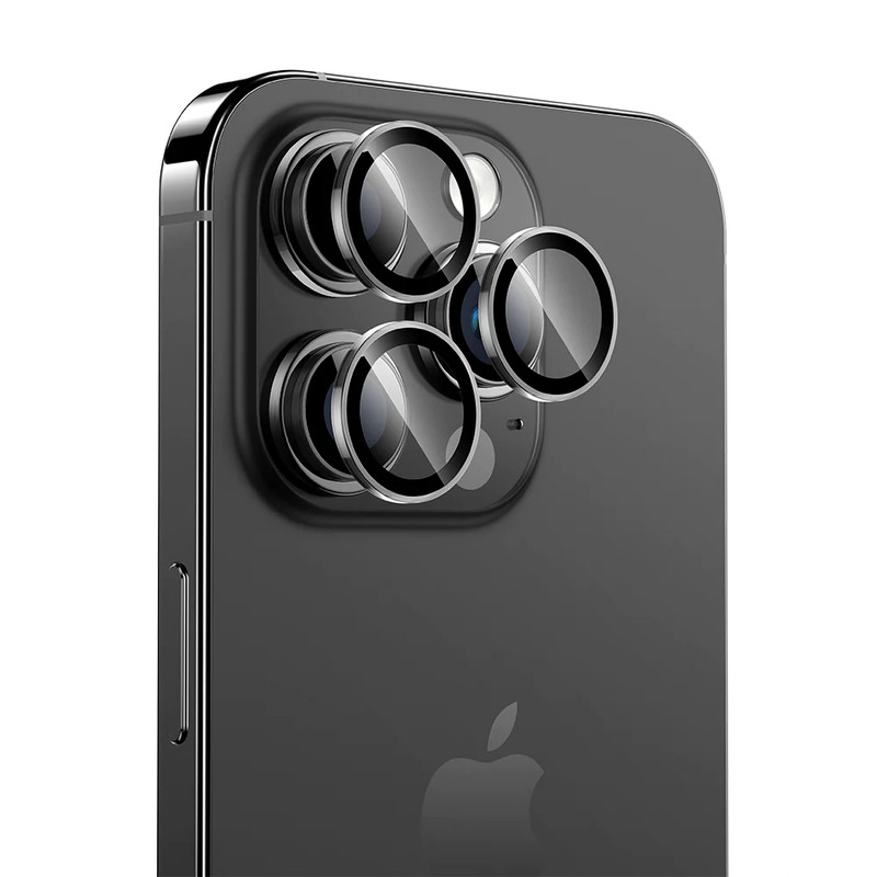 محافظ لنز دوربین کمرا فیلم مدل رینگی سیاه مناسب برای گوشی iphone 15