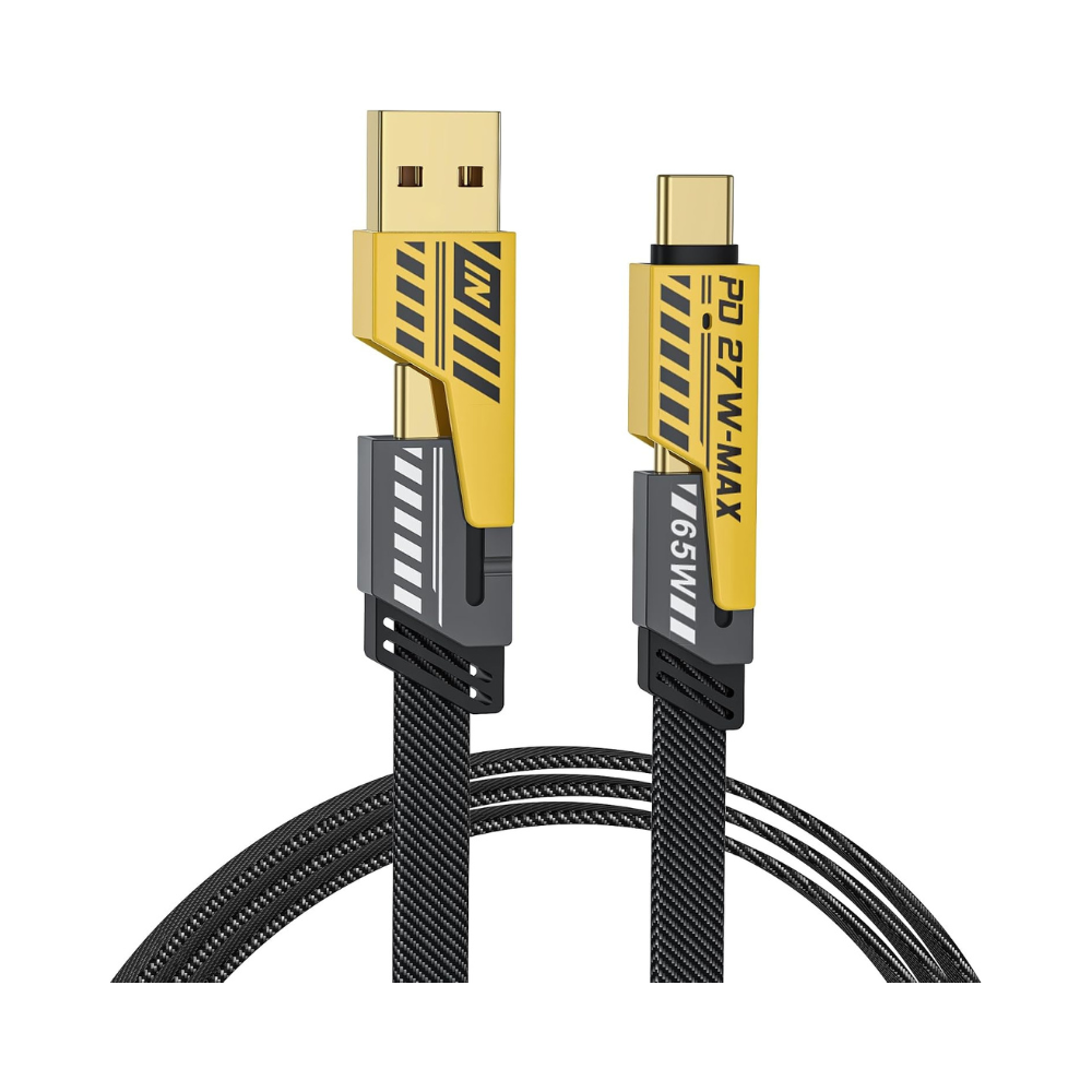کابل تبدیل USB/ USB-C به لایتنینگ/USB-C مدل PD 27 W-MAX طول 1/2 متر