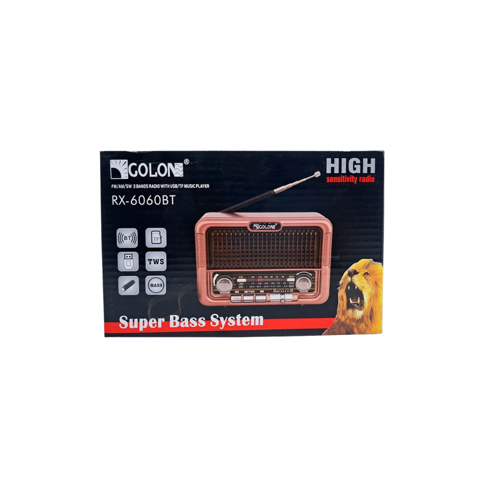 رادیو بلوتوثی گولون مدل RX-6060BT 17 رادیو بلوتوثی گولون مدل RX-6060BT